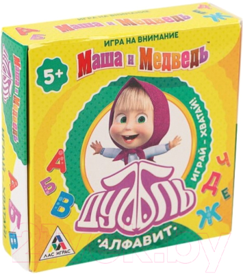 

Настольная игра Лас Играс, Дуббль. Алфавит Маша и Медведь / 3741869