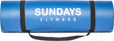 Коврик для йоги и фитнеса Sundays Fitness LKEM-3006B (183x61x1.2см, голубой)