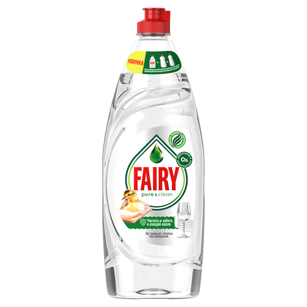 Средство для мытья посуды Fairy Pure & Clean (650мл)