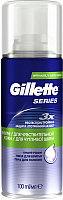 Пена для бритья Gillette TGS Sensitive Skin для чувствительной кожи с алоэ (100мл) - 