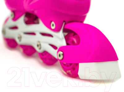 Роликовые коньки Action 155B (XS, розовый)