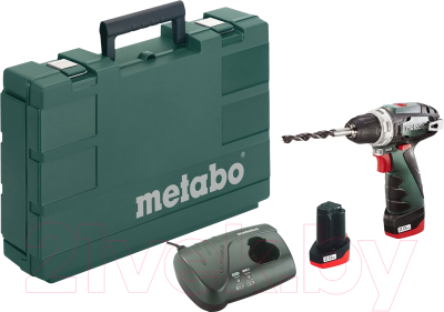 Профессиональная дрель-шуруповерт Metabo PowerMax BS + набор сверел (600080500A1)