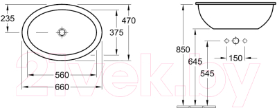 Умывальник Villeroy & Boch Loop & Friends 6155-30-R1