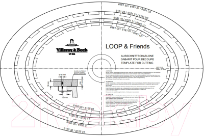 Умывальник Villeroy & Boch Loop & Friends 6161-00-01