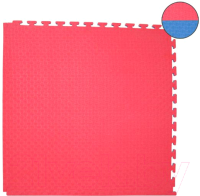 Гимнастический мат DFC ППЭ-2025 / 9878 (синий/красный)