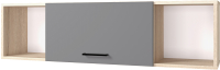 Шкаф навесной Горизонт Мебель Анталия 1200 (дуб сонома/графит софт) - 
