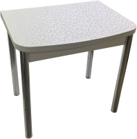 Обеденный стол Анмикс Раскладной ИП 01-440000 (пластик, снежно-белый) - 