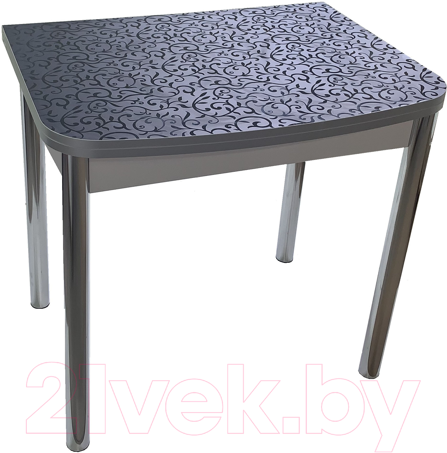 Обеденный стол Анмикс Раскладной ИП 01-440000 (пластик, черный)