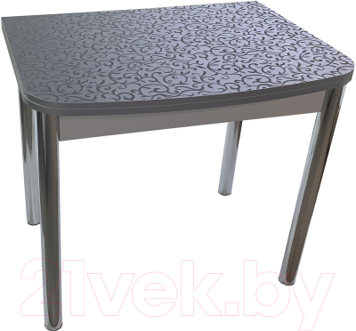 Обеденный стол Анмикс Раскладной ИП 01-440000 (пластик, темно-серый)