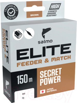 

Леска монофильная Salmo, Коричневый, Elite Feeder & Match 150/022 / 4119-022