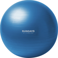 Фитбол гладкий Sundays Fitness LGB-1501-75 (голубой) - 