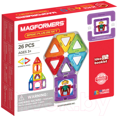 Конструктор магнитный Magformers Basic Plus Set - Девочка / 715014-Д (27эл)