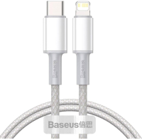 Кабель Baseus Lightning - USB Type-C / CATLGD-02 (1м, белый) - 