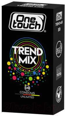 Презервативы One Touch Trend Mix (10шт, 5 видов в 1 упаковке)