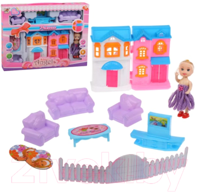 

Кукольный домик Наша игрушка, С куклой / 8907