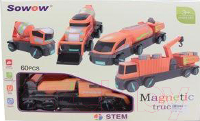 

Конструктор магнитный Наша игрушка, Строительная техника / N11