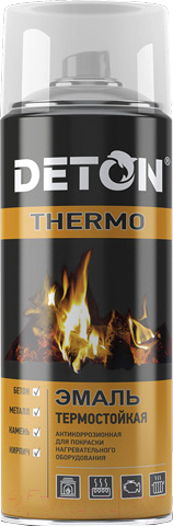 Эмаль Deton Thermo (520мл, серебристый)
