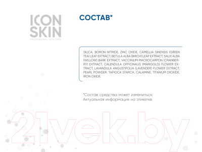 Пудра рассыпчатая Icon Skin Re:Program Sebum Lock Минерально-растительная себостатическая (10г)