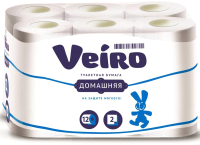 Туалетная бумага Veiro Домашняя 2х слойная (12рул) - 