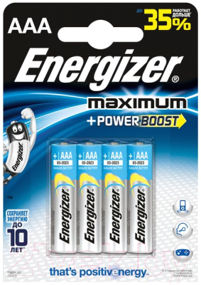 

Комплект батареек Energizer, Maximum AAA LR03