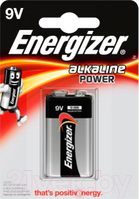 Изображение товара Батарейка Energizer Power 9V-9B-6LR61 / Е300127702