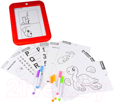Доска для рисования Bondibon Планшет для рисования с обучающими карточками / ВВ5172