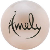 Мяч для художественной гимнастики Amely AGB-301 (19см, жемчужный) - 