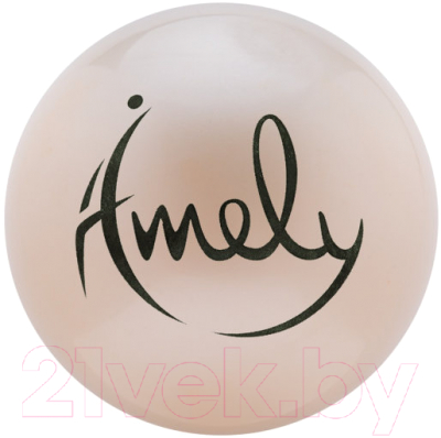 Мяч для художественной гимнастики Amely AGB-301 (19см, жемчужный)