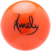 Мяч для художественной гимнастики Amely AGB-301 (19см, оранжевый) - 