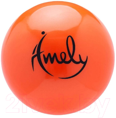 Мяч для художественной гимнастики Amely AGB-301 (19см, оранжевый)
