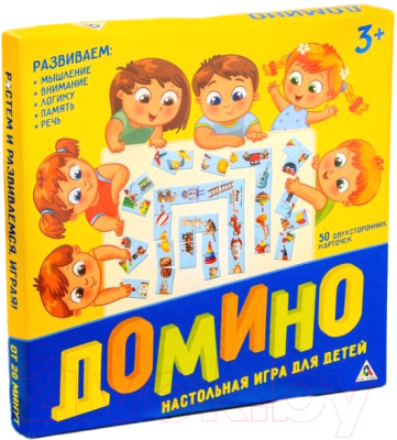 

Настольная игра Лас Играс, Домино Мои игрушки / 1316592