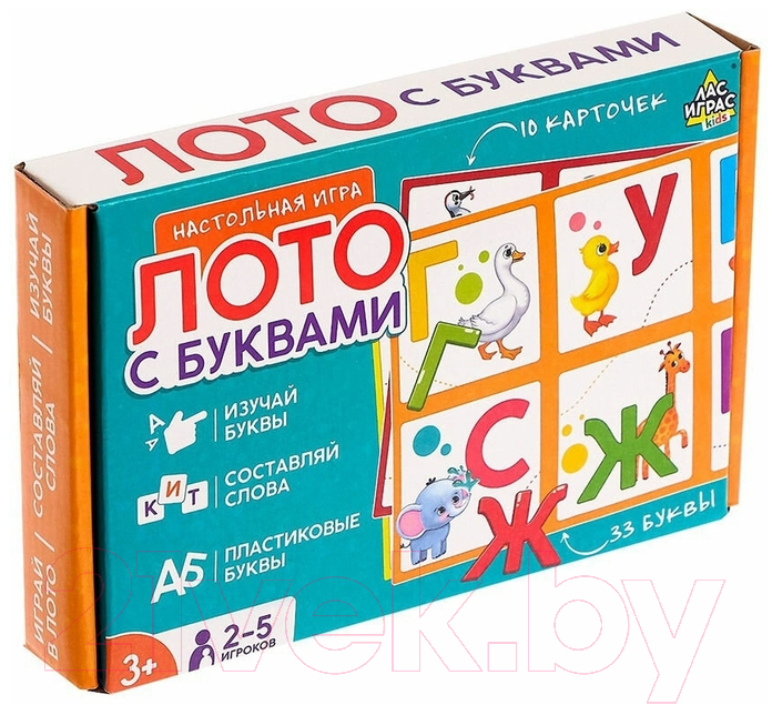 Настольная игра Лас Играс Лото с буквами / 4483867