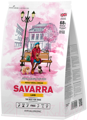 

Корм для собак Savarra, Adult Small Breed Lamb & Rice