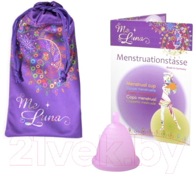 Менструальная чаша Me Luna Soft Shorty S Ball Pink / MSSBPS
