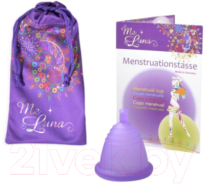 Менструальная чаша Me Luna Classic Shorty L Ball Purple / MLCBPS