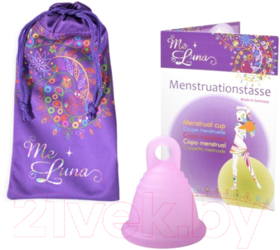 Менструальная чаша Me Luna Soft Shorty XL Ring Pink / MXSRPS
