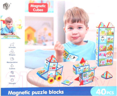 

Конструктор магнитный Наша игрушка, HD349A