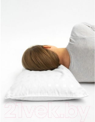 Подушка для сна Amaro Home Eco Line с лузгой гречихи / AH2420EL/00 (белый)