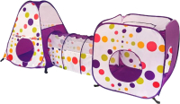 Детская игровая палатка Наша игрушка С туннелем / 200642992 (фиолетовый) - 