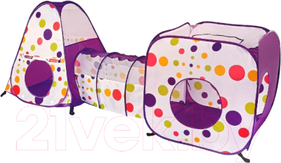 Детская игровая палатка Наша игрушка С туннелем / 200642992 (фиолетовый)