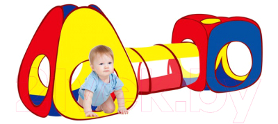 Детская игровая палатка Pituso Конус + туннель + квадрат / J1088G (100 шаров)
