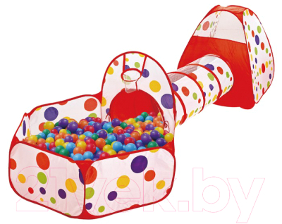 Детская игровая палатка Pituso Конус + туннель + сухой бассейн / J1049-1 (100 шаров)