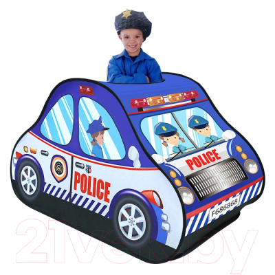 Детская игровая палатка Pituso Полицейская машина / J1113 (50 шаров)