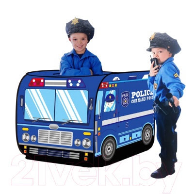 Детская игровая палатка Pituso Полицейский фургон / J1096 (50 шаров)