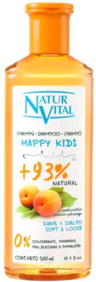 Шампунь детский Natur Vital Happy Kids Персик (300мл)