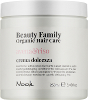 Кондиционер для волос Nook Organic Beauty Family смягчающий Овес и Рис (250мл) - 