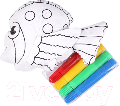 Набор для творчества Darvish Раскраска объемная. Рыбка / DV-T-1367-6