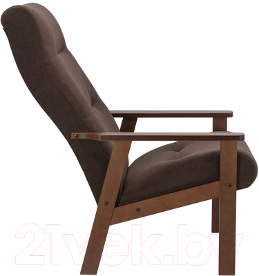 Кресло мягкое Импэкс Leset Retro (орех/Ophelia 15 коричневый)