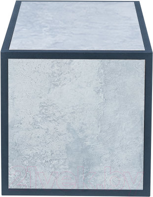 Журнальный столик Импэкс Leset Бриг универсальный (металл черный/цемент)