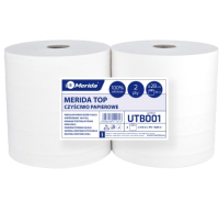 Бумажные полотенца Merida Top UTB001 (2рул, белый) - 